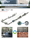 HAO RUI PET2000KG/Hr FOOD GRADE TYPE Recycling Machine